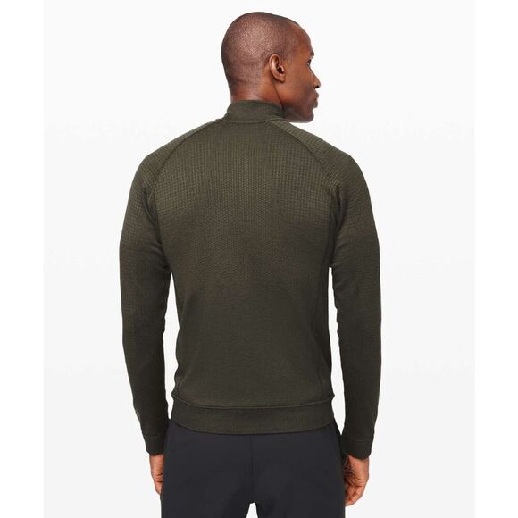 Lululemon Engineered Warmth Merino Wool Blend Jacket Dark Olive Size Large - Picture 2 of 12